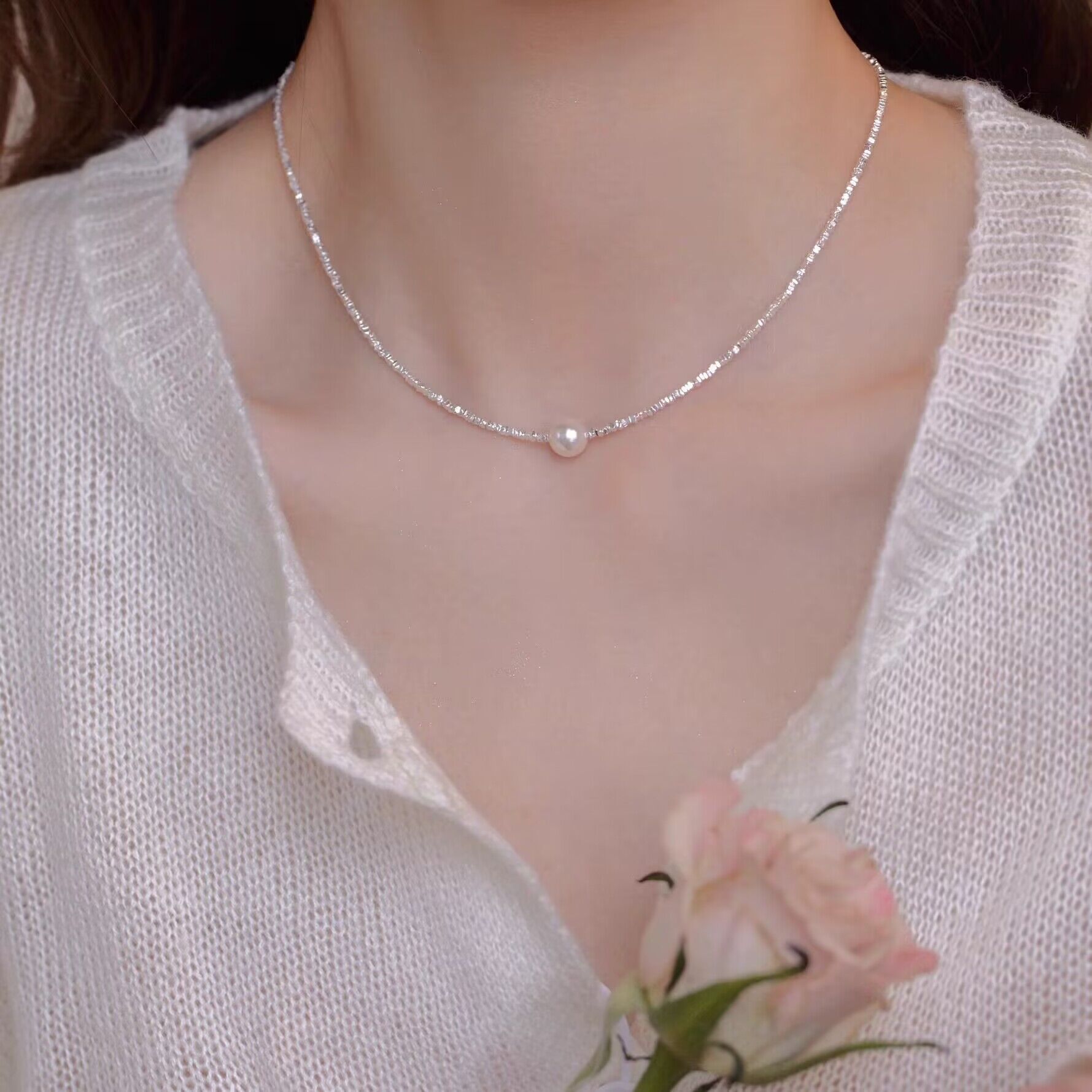 锁骨链女高级感项链轻奢小众