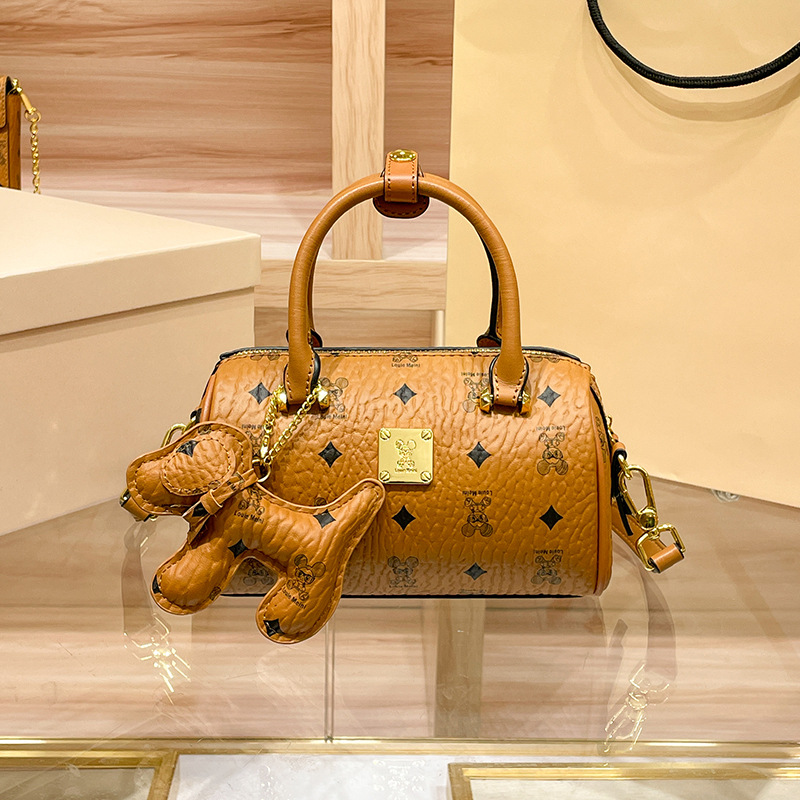 CITEX LV路易官方旗舰店轻奢女包包2024新款潮时尚单肩波士顿包斜