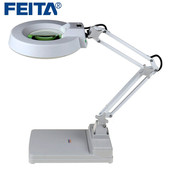 放大镜折叠带led灯 FEITA 台式 手机电子电路板钟表维修台灯扩大镜