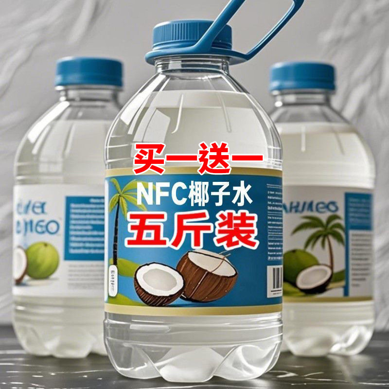 【买一送一】100%椰子水1.25L*2大瓶东南亚饮品整箱自然果香夏季