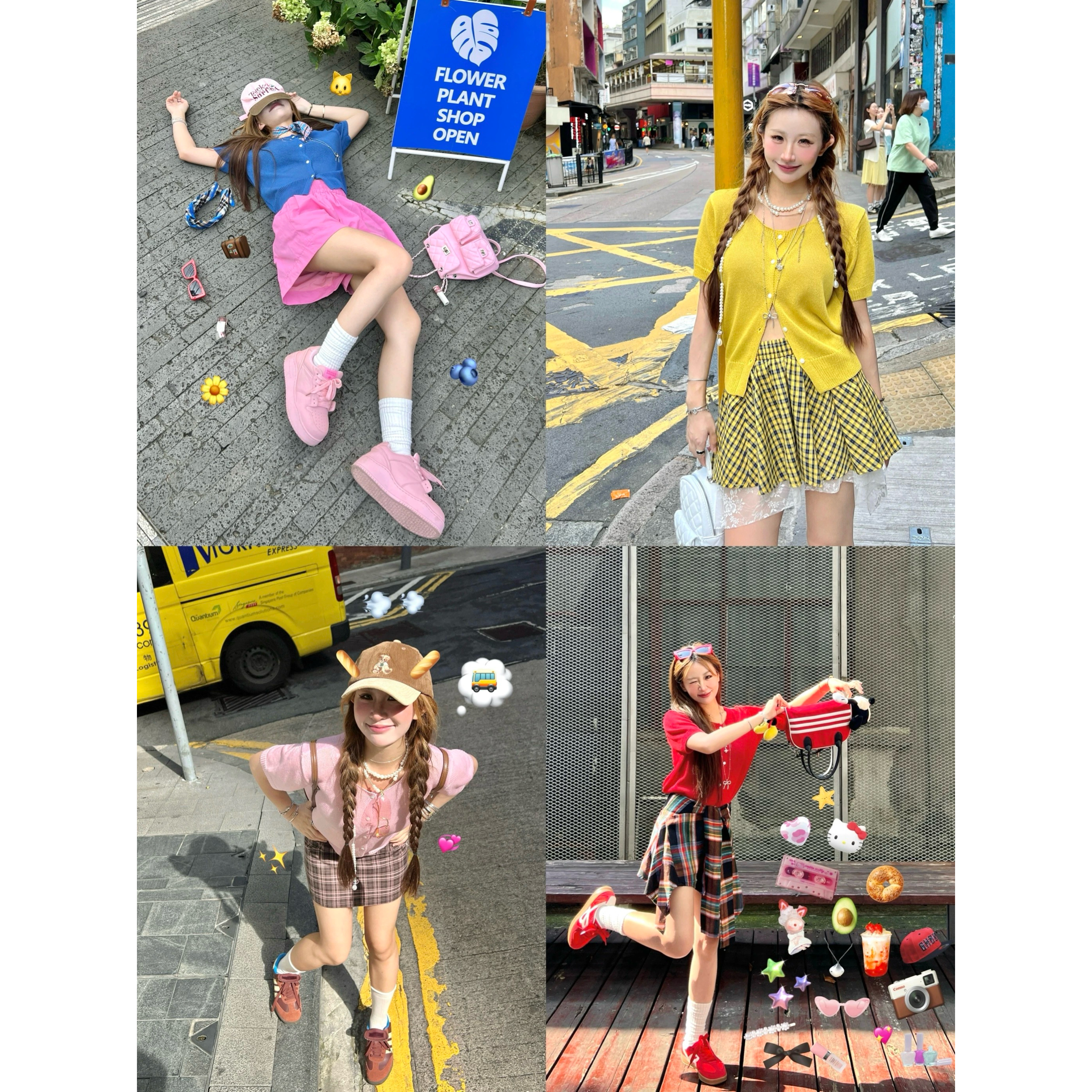林诗琦NICKIDAILY【糖果色入侵！亮眼吸睛五色圆领纽扣短袖针织衫