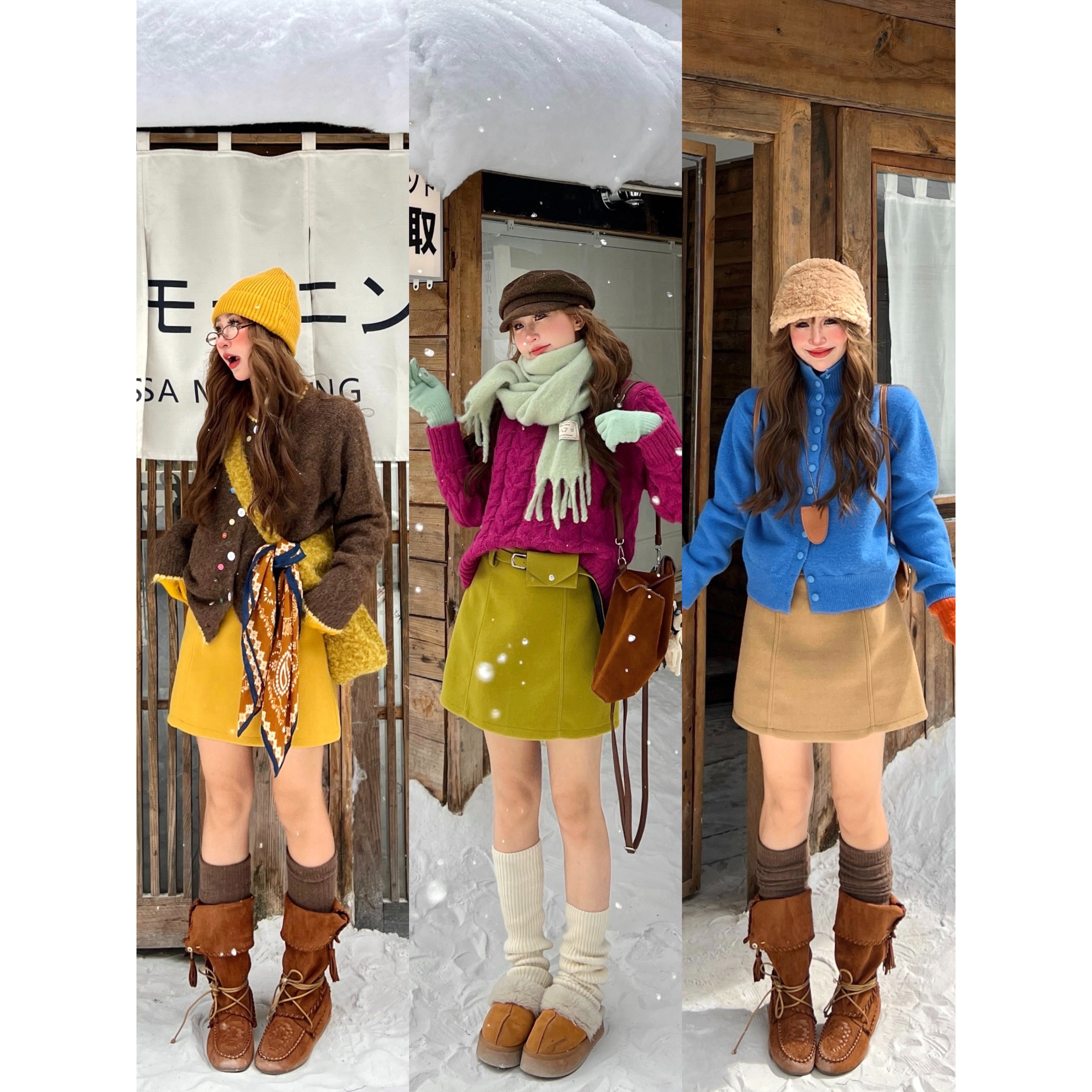 林诗琦NICKIDAILY加厚毛呢半身裙