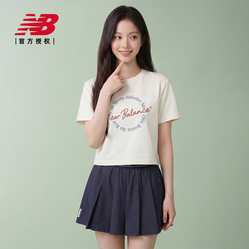 New Balance NB官方正品26新款女款百搭休闲简约短袖T恤WT61V4DW