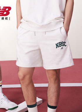 New Balance NB官方正品短裤男女夏季运动休闲针织五分裤5VD25393