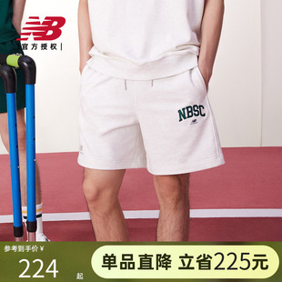 Balance 短裤 New NB官方正品 5VD25393 男女夏季 运动休闲针织五分裤
