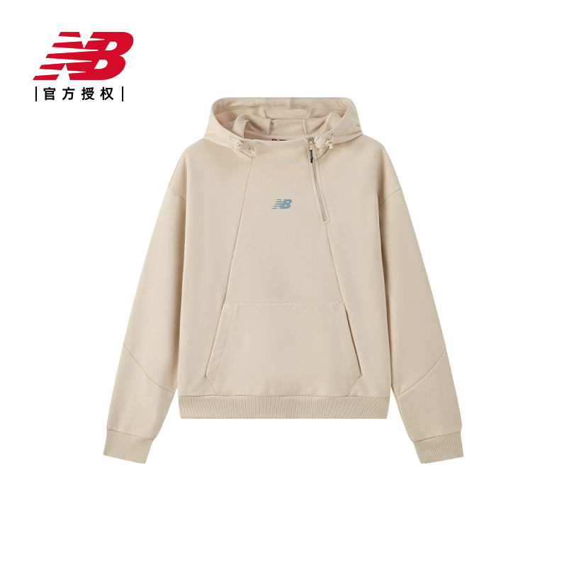 New Balance NB官方正品25新春款女士连帽卫衣百搭套头衫NCF14042