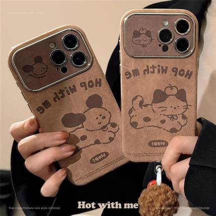 新款手机壳泡泡casetify玛特苹果dimoo手机壳molly手机壳棕卡通iphone16苹果壳15promax麂皮14毛球绳13冬情侣