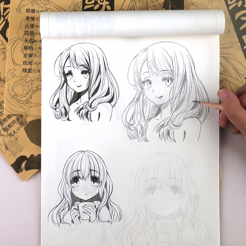漫画入门手绘描摹本儿童素描本