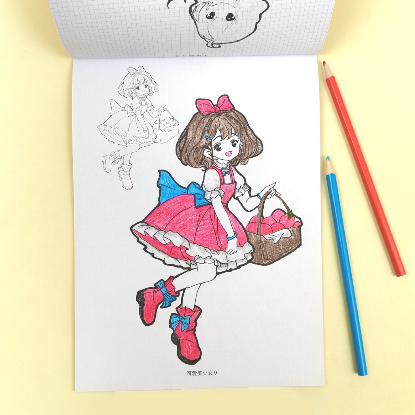 漫画入门手绘描摹本动漫人物线描画画本子二次元公主女孩古风自学零基础教程书绘画素描本白描临摹本练习画册图片