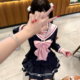 收腰制服套装 妙也可jk原创长袖 水手服蓬蓬裙百褶裙校园日系秋冬季
