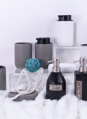 陶瓷洗手液按压分装瓶样板间高端