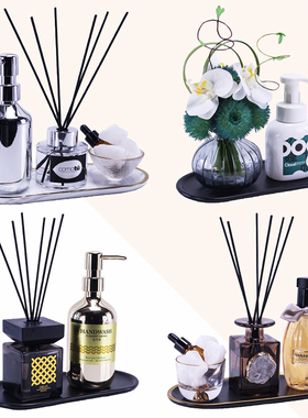 样板间装饰品摆件卫生间香薰托盘