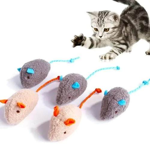 /7PCS Interactive Plush Rat And  Toys With Durable Linen