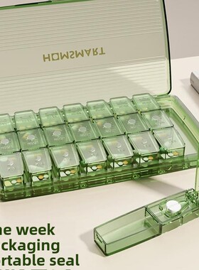 Pill Box Holder Weekly Medicine Storage Organizer Container