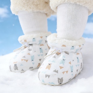 保暖宝宝冬鞋 12个月冬鞋 小孩鞋 子加绒冬季 套 婴儿棉鞋 保暖鞋 加厚6