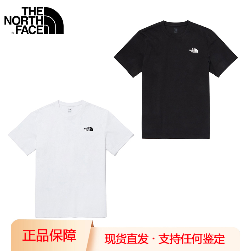 TheNorthFace北面短袖男女2025情侣韩版户外运动纯棉速干小标T恤