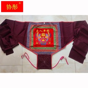 婴儿背带34020广西传统式 老背带红色宝简易巾土绑带背前背小孩后
