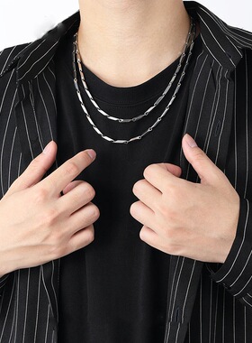 新款瓜子链简约基础款项链钛钢时尚配饰冷淡风嘻哈个性饰品