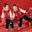 儿童喜庆过年服宝宝周岁礼服唐装 男童拜年服女童汉服2025新款 冬装