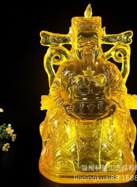 寺庙万佛墙供奉树脂琉璃佛像神像财神爷坐像居家办公摆件工厂供应