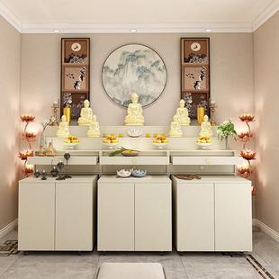 佛堂神龛供奉台神主台供桌家用仙家藏式供佛柜子香火案台敬香桌