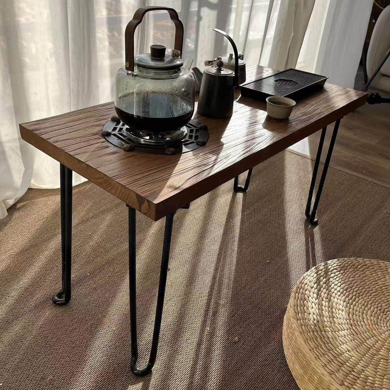 野炊露营户外庭院茶桌围炉煮茶烤火桌卡式炉便携折叠桌实木茶几,住宅家具,烤火桌,淘宝优惠券,粉丝福利购,淘宝优惠卷