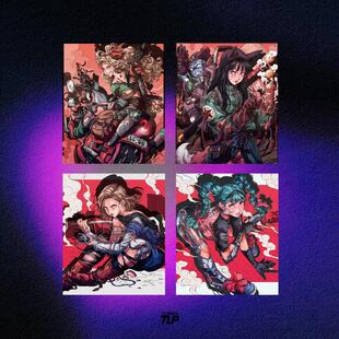 TLP反光车贴 七龙珠DB四美女兰琪人造人18号布玛小舞改造风贴纸