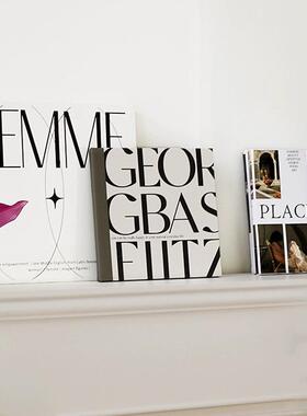 ins拍照道具简约背景北欧冷淡风家居摆件桌面摆画样板房装饰挂画