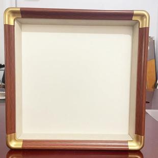 实木相框铜角框diy空框中空2.5厘米硬币发财树画 画框定制框架挂