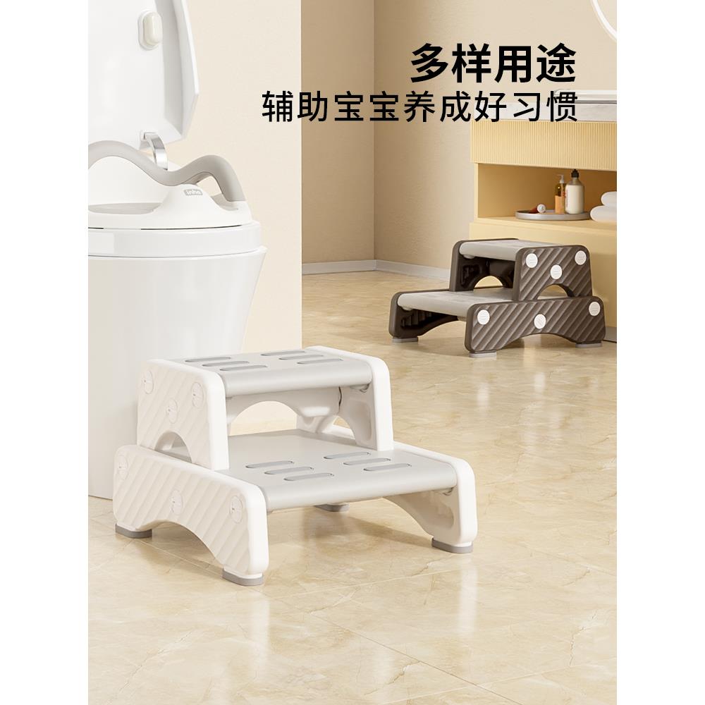 宝宝防滑小楼梯台阶洗漱台儿童梯子凳幼儿卫生间马桶踩脚凳防滑