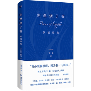 官方店正版 你燃烧了我:萨福诗集 丝绒布面精装 欲 婚姻 衰老 时间 女诗人 安妮·卡森 推崇外国诗歌文学 抒情的诗