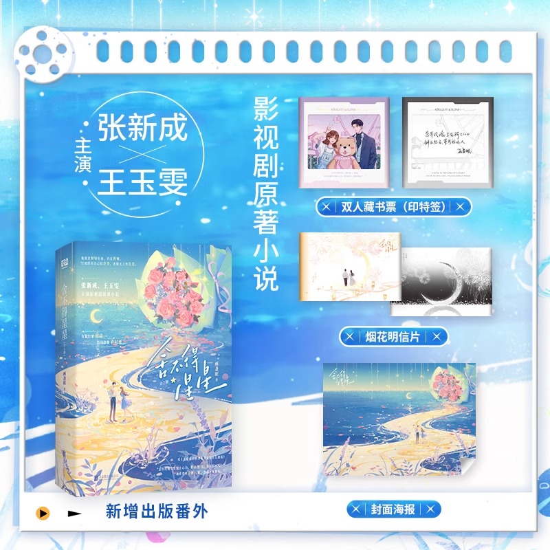 正版包邮 舍不得星星 全2册 张新成王玉雯主演影视剧原著小说 赠双人藏书票+烟花明信片+封面海报 唐漾X蒋时延 都市爱情小说书籍