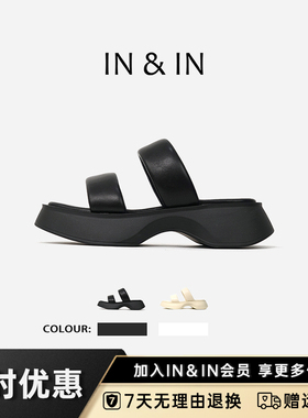 IN&ININ&IN软乎乎拖鞋女夏季新款时尚百搭一字型拖鞋