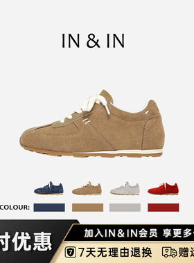 IN&IN高智感内增高芭蕾舞鞋2025年春季新款德训鞋百搭休闲女鞋