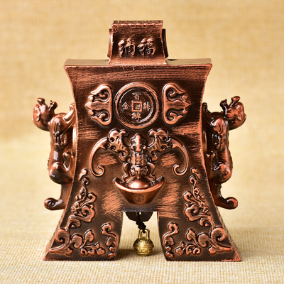 2021年易明开居百解金转摆件铃铛铜钟饰品大号客厅办公室工d艺品