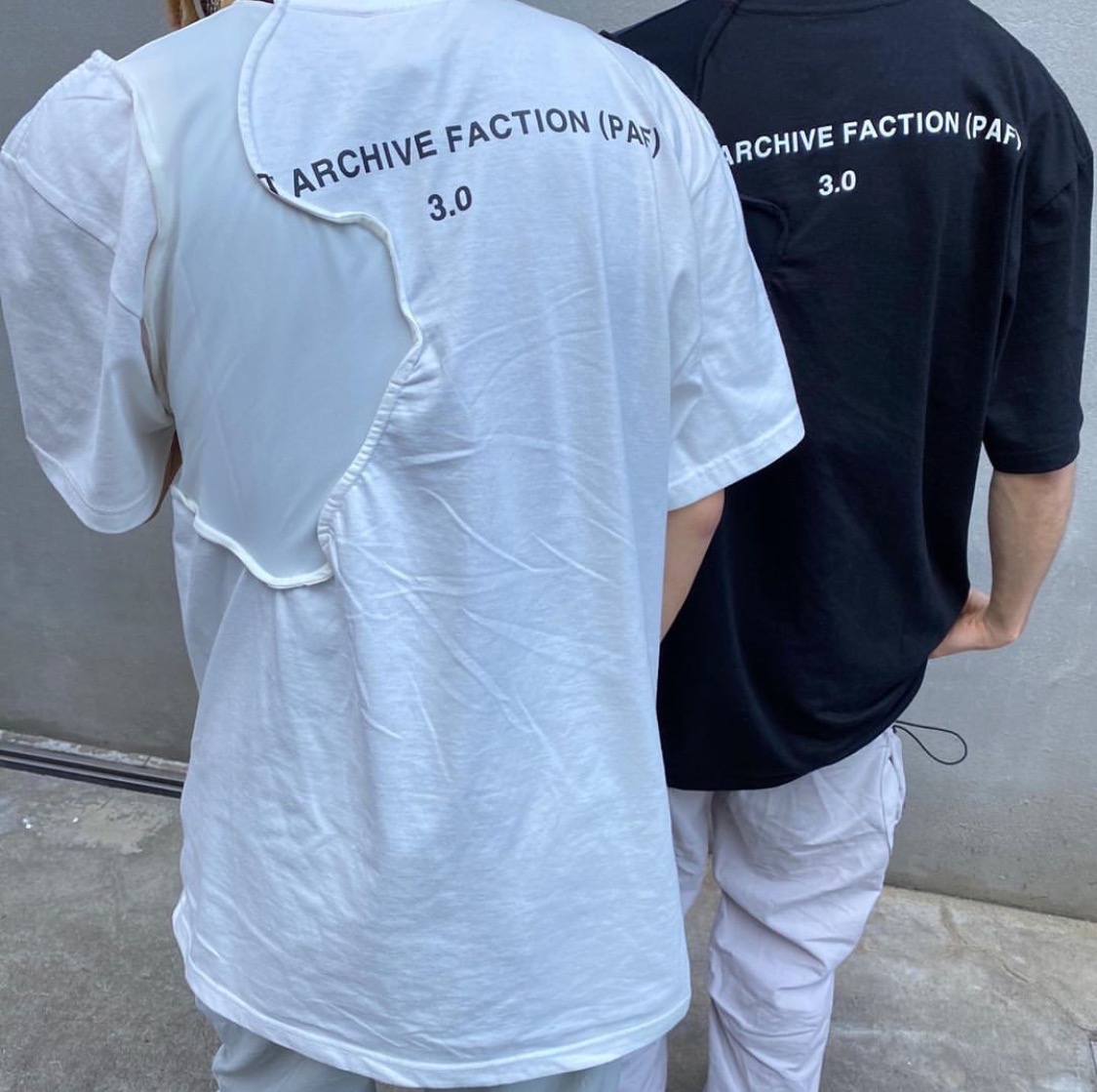 [DRKK]AF3.0 机能解构肩部扭曲褶皱 弹力纹布拼接短袖T恤男女同款