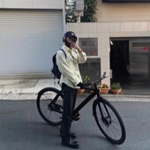 DRKK KENIJIMA 005奶白色休闲羊毛绒面夹克衬衫 长袖 外套ins男女