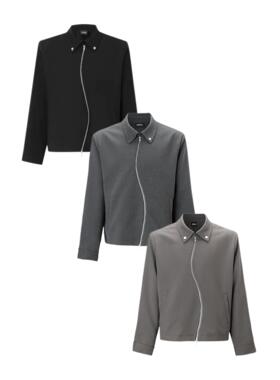 DRKK高端重磅复合混纺S拉链定制YKK双纽扣口袋夹克外套男女