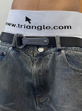 [DRKK]TRIANGLE PROJECT 23ss鼠标logo破坏水洗高街纯棉高腰内裤