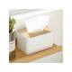 box napkin room tissue paper storage holder 收纳竹盖纸巾盒