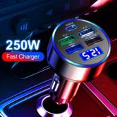 Charge LED Charger Ports Car USB QC3.0 250W Fast