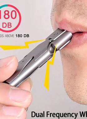 Double Pipe Whistle Pendant Keychain High Decibel Portable O