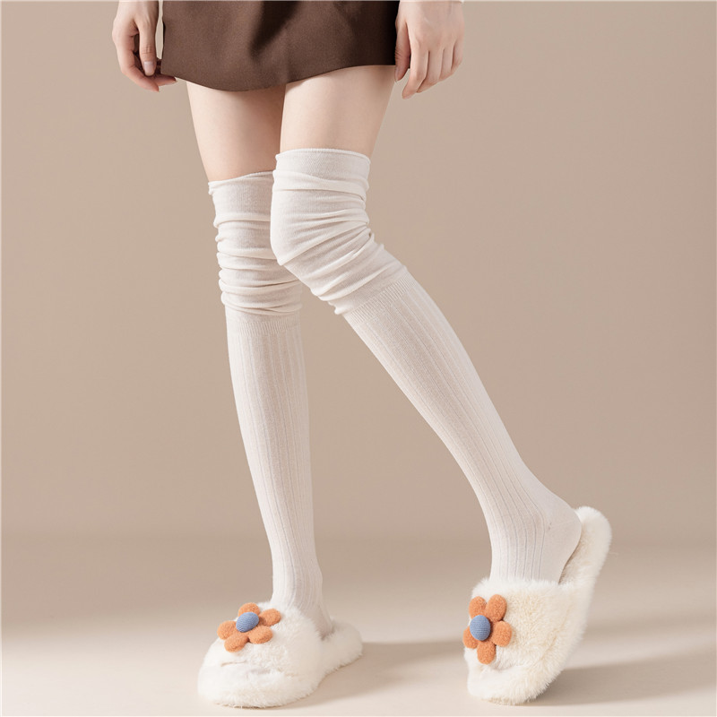yangma袜过膝袜子女春秋