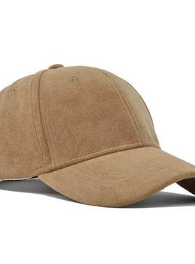 Fashion Suede Baseball Caps For Men Women Autumn Winter