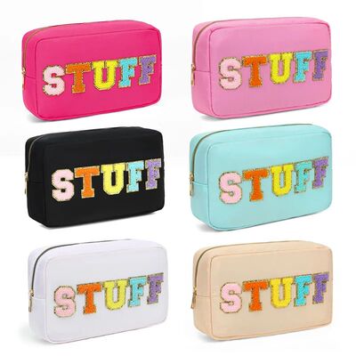 Makeup Bags Women Travel Cosmetic Bag Stuff Letter Toiletry