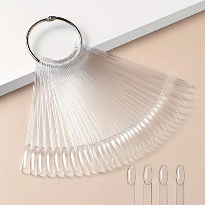 50pcs/100pcs Transparent Nail Swatch Sticks Kit - Reusable F