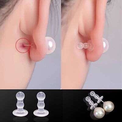 Silicone Ear Pad-anti-piercing Earring, Full Coverage Earplu