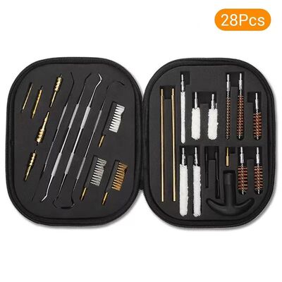 28PC Gun Barrel Brush Cleaning Kit for Pistol Airsoft AR15 A
