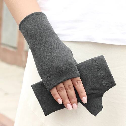 Winter outdoor sports warm half finger gloves for women and
