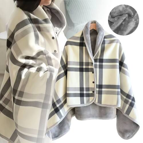 Wearable Blankets Shawl Blanket Flannel Lazy Casual Office B